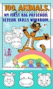 100 Animals: scissor skills workbook