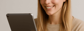 woman reading a free book on her kindle